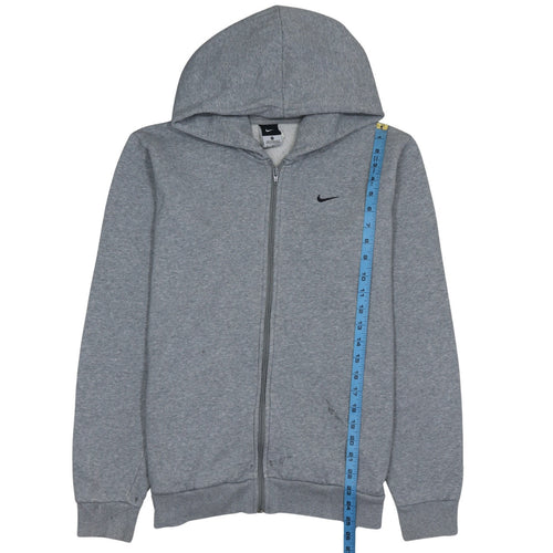 Nike Men's Grey Full Zip Hoodie Size M Fleece Sportswear