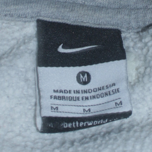 Nike Men's Grey Full Zip Hoodie Size M Fleece Sportswear