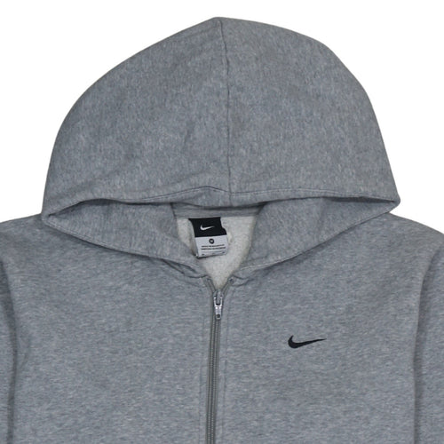 Nike Men's Grey Full Zip Hoodie Size M Fleece Sportswear