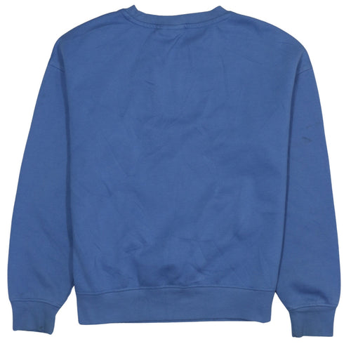 Disney Primark Women Blue Stitch Sweatshirt XS Crew Neck Pullover