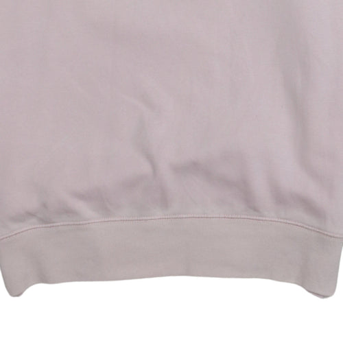 GAP Women Pink Logo Pullover Sweatshirt Size S Cotton Blend