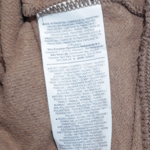 Nike Men’s Brown Pullover Hoodie Small Regular Fit Fleece