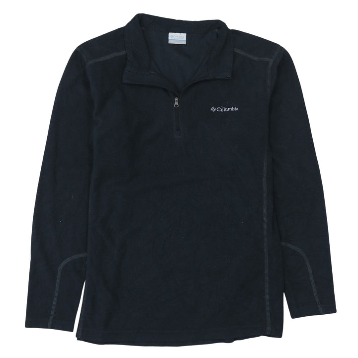 Columbia Men's Black Fleece 1/4 Zip Pullover Sweatshirt L