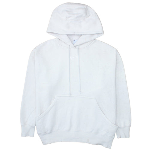Nike Men's White Pullover Hoodie Long Sleeve Fleece Size L
