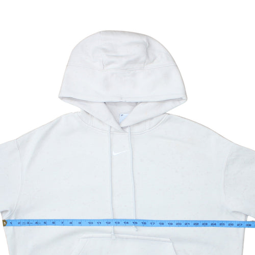 Nike Men's White Pullover Hoodie Long Sleeve Fleece Size L