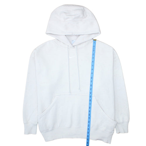Nike Men's White Pullover Hoodie Long Sleeve Fleece Size L