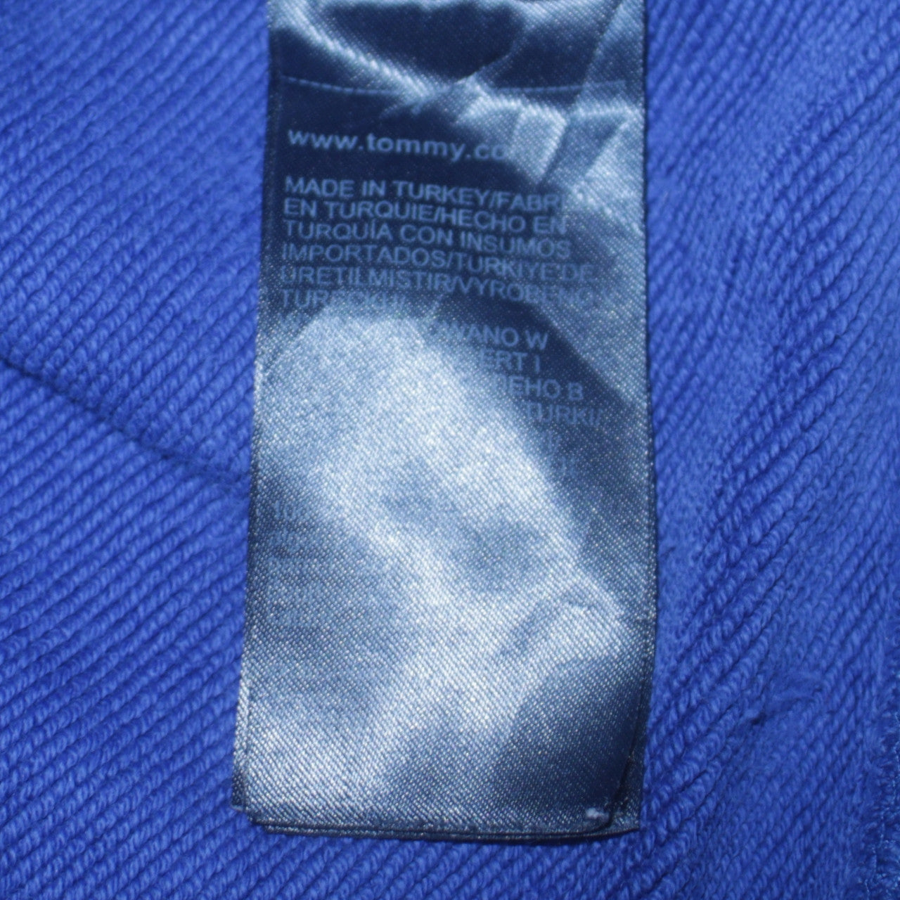 Tommy Hilfiger Men's Blue Logo Crew Neck Sweatshirt Size S