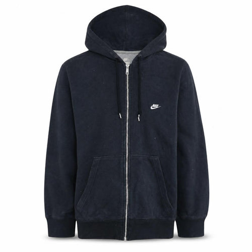 Nike Men's Black Full Zip Hoodie M Cotton Blend Casual