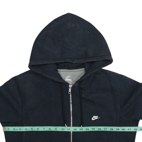 Nike Men's Black Full Zip Hoodie M Cotton Blend Casual