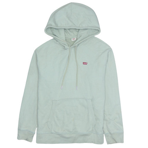 Levi's Men's Green Pullover Hoodie Small Regular Fit Fleece Sweatshirt