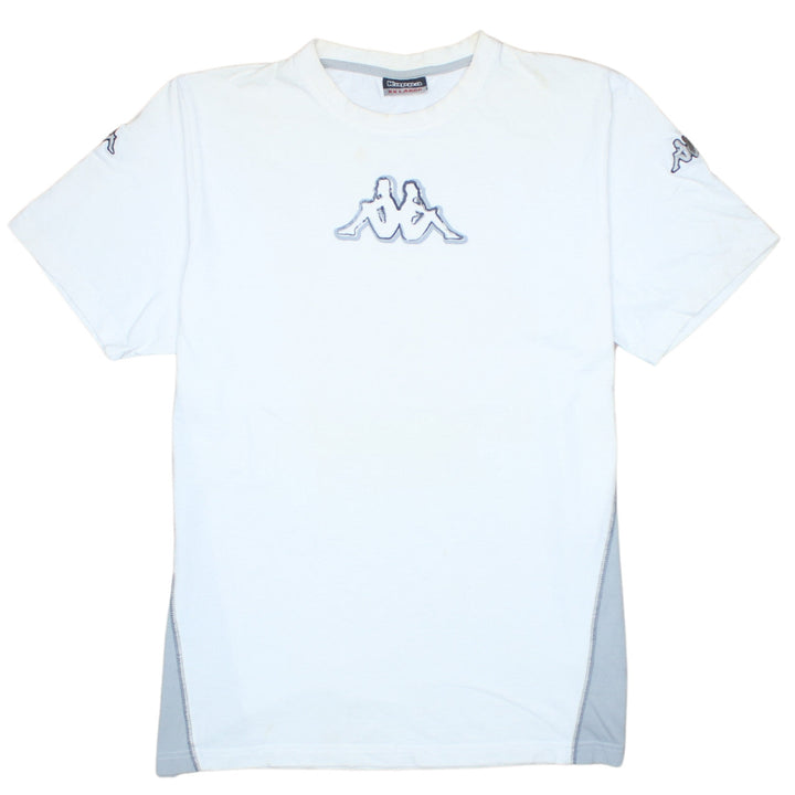 Kappa Men's White 2XL Short Sleeve Crew Neck Logo T-Shirt