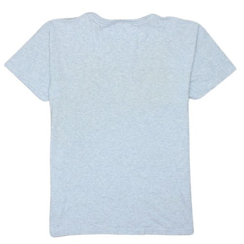 Tommy Hilfiger Mens Grey Graphic Logo Crew Neck Cotton T-Shirt Size S