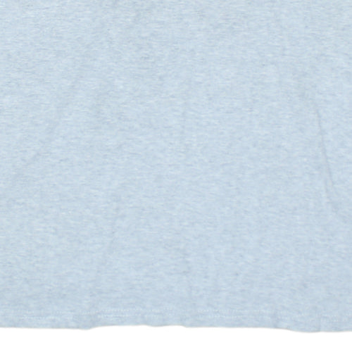 Tommy Hilfiger Mens Grey Graphic Logo Crew Neck Cotton T-Shirt Size S