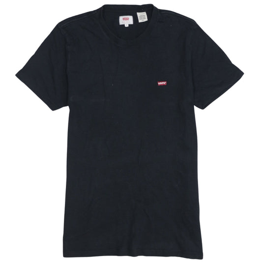 Levi's Mens Black Cotton Crew Neck Short Sleeve T-Shirt Size S