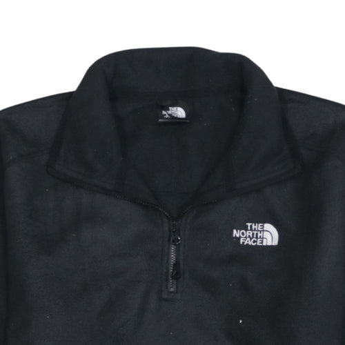 The North Face Men's Black Fleece 1/4 Zip Pullover Sweatshirt Size S