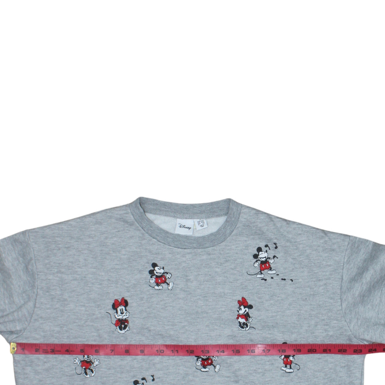 Disney Women’s Grey Mickey & Minnie Sweatshirt UK 10/12 Size S