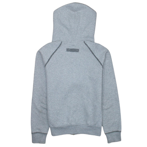 Adidas Women Grey Full Zip Hoodie Size 8 Classic Logo 1972 Design