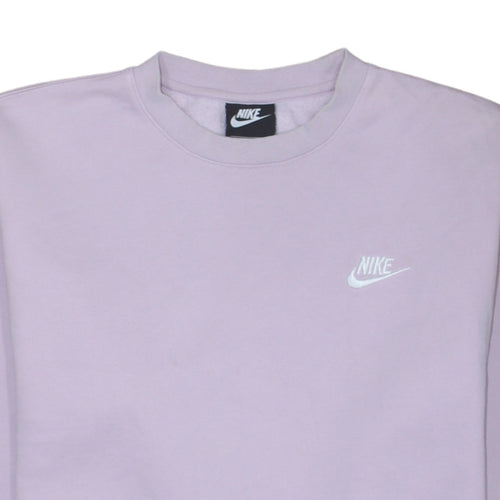 Nike Women Lilac Crew Neck Pullover Sweatshirt Size S