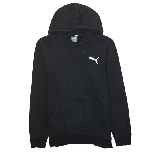 Puma Men Black Pullover Hoodie Medium Regular Fit Sportswear
