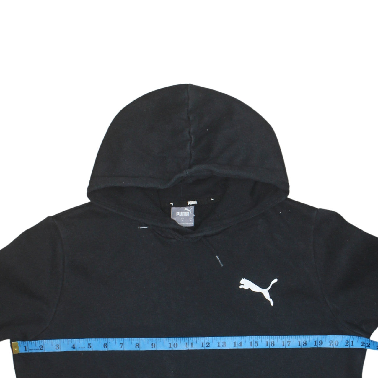 Puma Men Black Pullover Hoodie Medium Regular Fit Sportswear