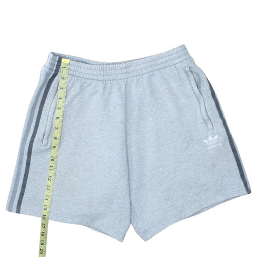 Adidas Men's Grey Sweat Shorts Size M Elastic Waist Activewear