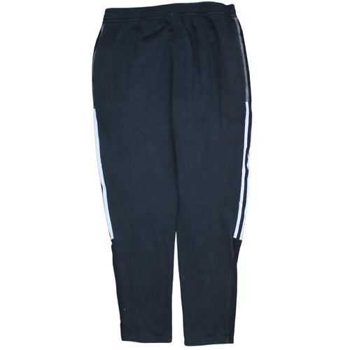 Adidas Men’s Black Jogger Sweatpants L Tapered Fit Fleece