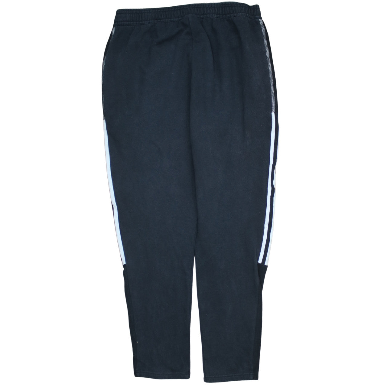 Adidas Men’s Black Jogger Sweatpants L Tapered Fit Fleece