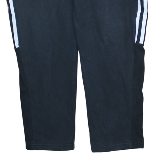 Adidas Men’s Black Jogger Sweatpants L Tapered Fit Fleece