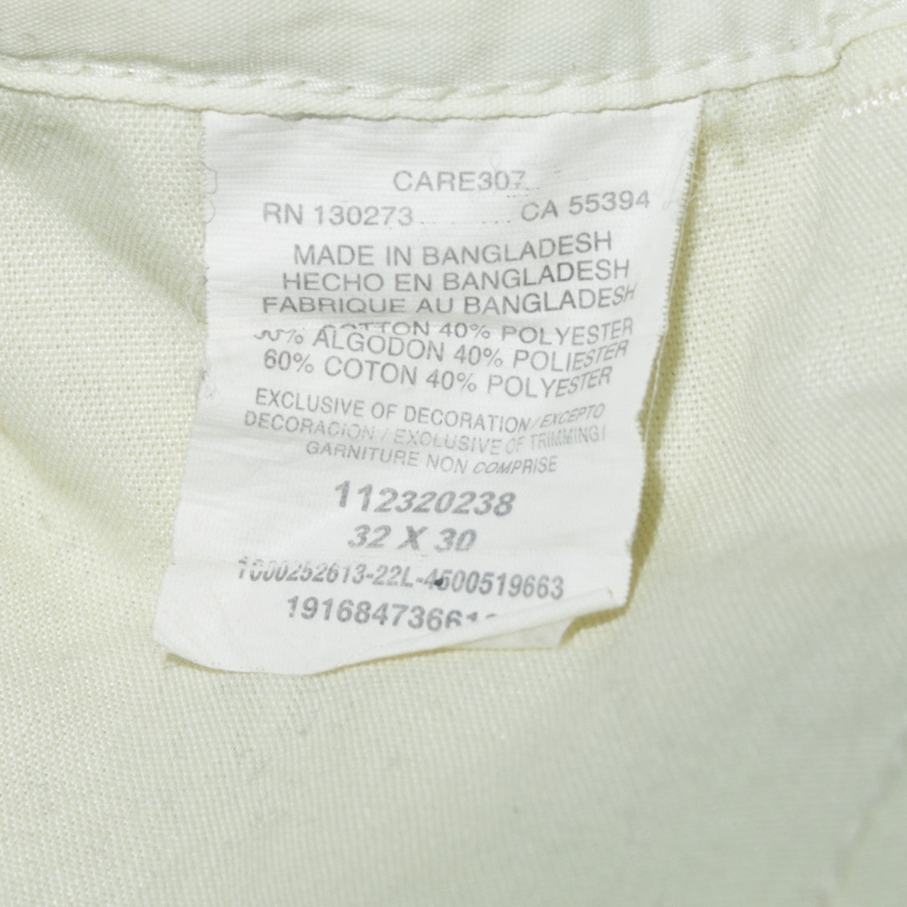 Wrangler Workwear Men's Beige 32x30 Cargo Trousers