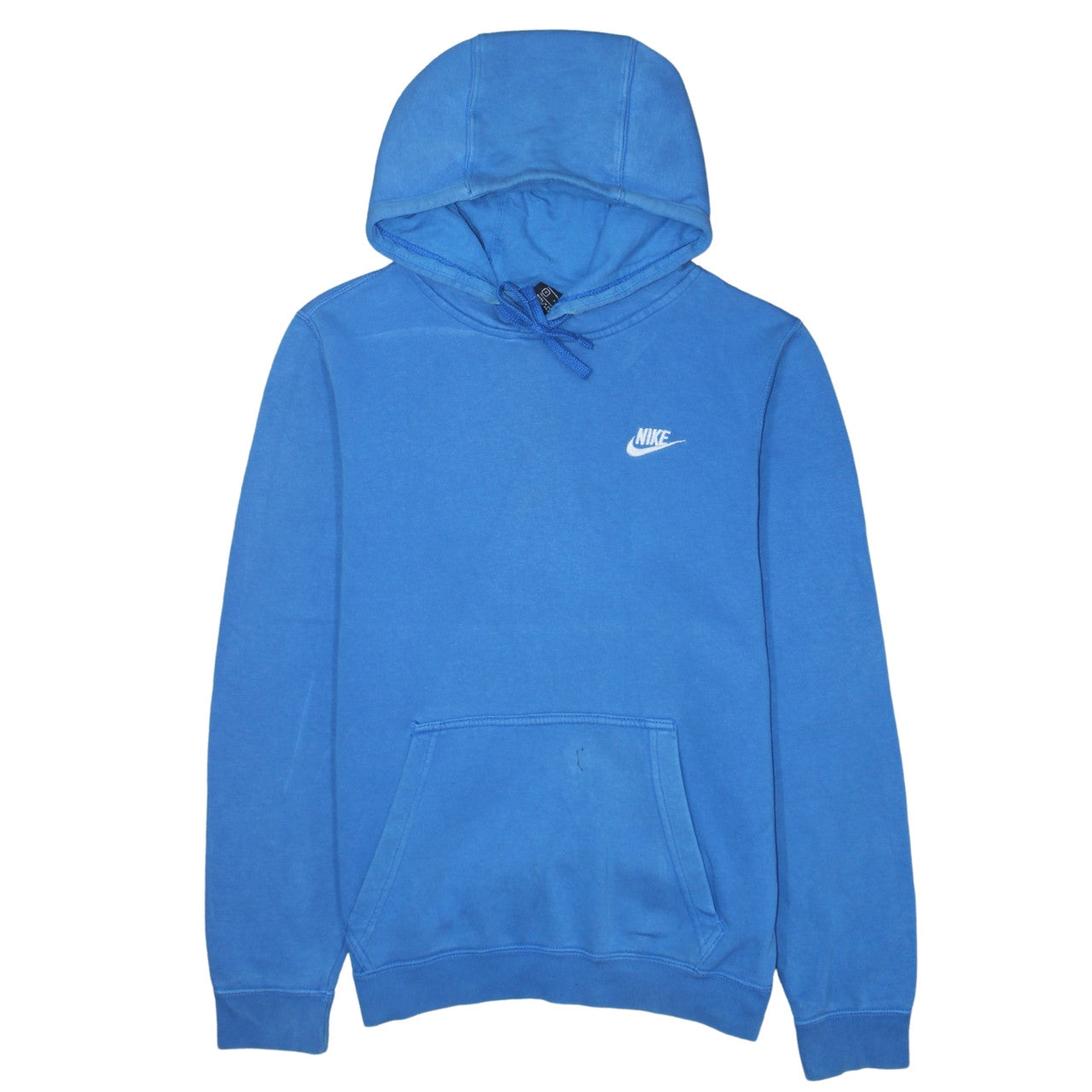 Nike Men Blue Pullover Hoodie Small Fleece Logo Sportswear