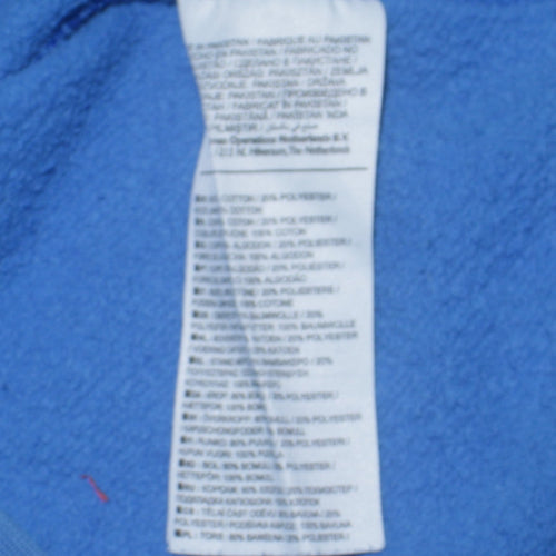 Nike Men Blue Pullover Hoodie Small Fleece Logo Sportswear