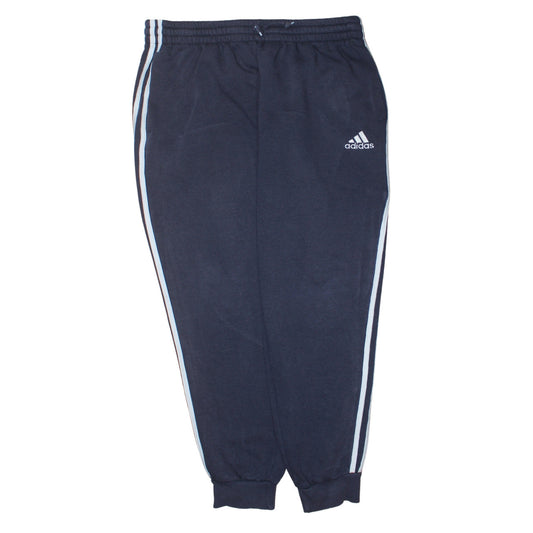 Adidas Men Blue XL Sweatpants Elastic Waist Fleece Joggers