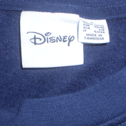 Disney Womens Navy Blue Donald Duck New York Printed Sweatshirt Size S