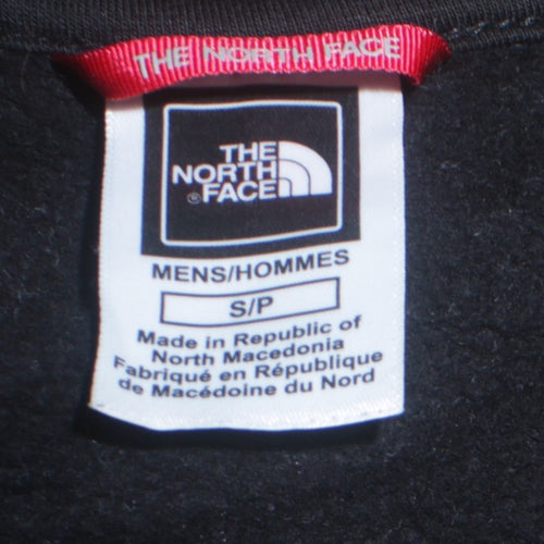 The North Face Men's Grey Black 1/4 Zip Fleece Sweatshirt Size S