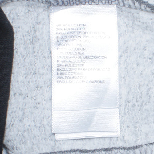 The North Face Men's Grey Black 1/4 Zip Fleece Sweatshirt Size S