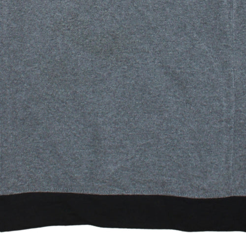 The North Face Men's Grey Black 1/4 Zip Fleece Sweatshirt Size S
