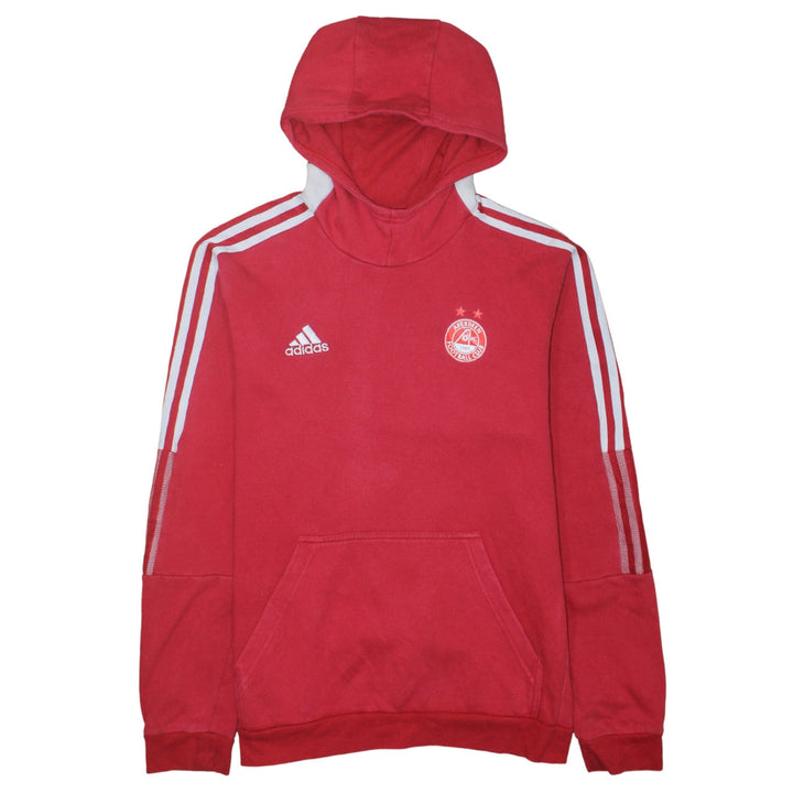 Adidas Men’s Red Aberdeen FC Pullover Hoodie Medium Fleece Sportswear