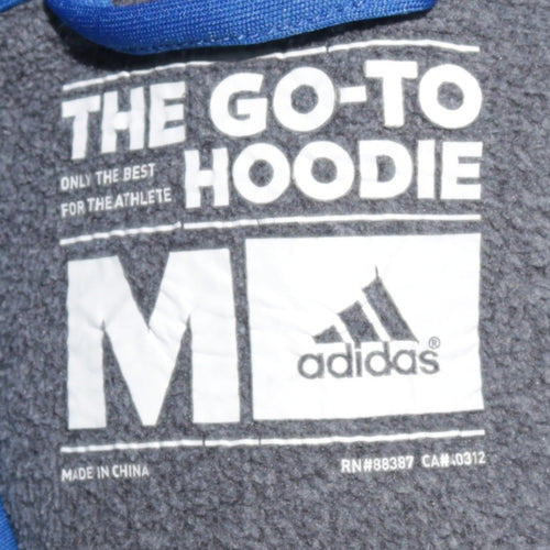 Adidas Men's Grey Pullover Hoodie Medium ClimaWarm Fleece