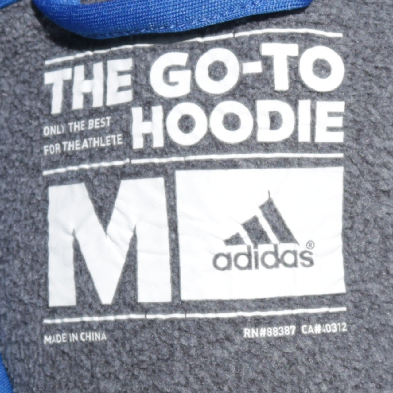 Adidas Men's Grey Pullover Hoodie Medium ClimaWarm Fleece