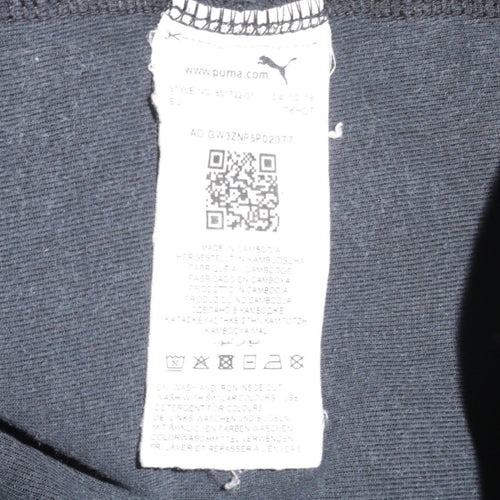 Puma Men's Grey Full Zip Hoodie M Lightweight Sportswear
