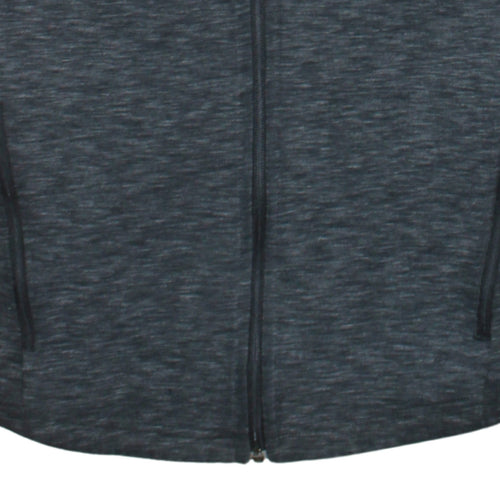 Puma Men's Grey Full Zip Hoodie M Lightweight Sportswear