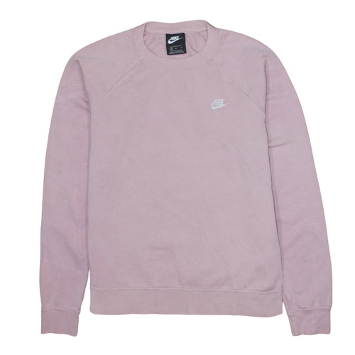 Nike Women's Pink Crew Neck Pullover Sweatshirt Size M