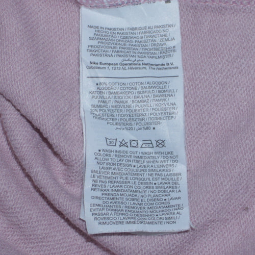 Nike Women's Pink Crew Neck Pullover Sweatshirt Size M