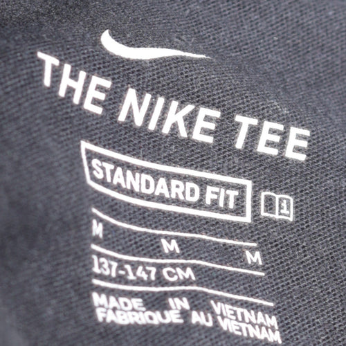 Nike Boys Black 12 Years Just Do It Graphic Sports T-Shirt