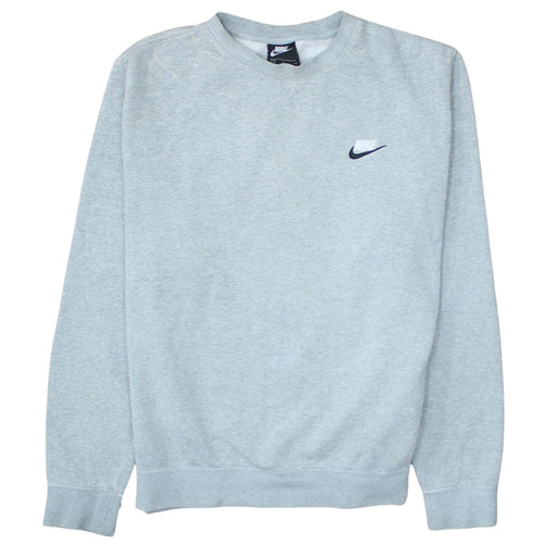 Nike Men's Grey Pullover Crew Neck Sweatshirt Size M