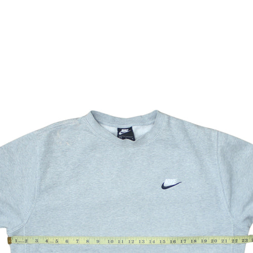Nike Men's Grey Pullover Crew Neck Sweatshirt Size M