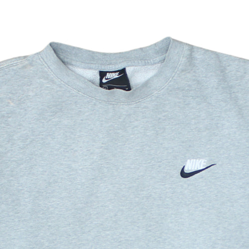 Nike Men's Grey Pullover Crew Neck Sweatshirt Size M