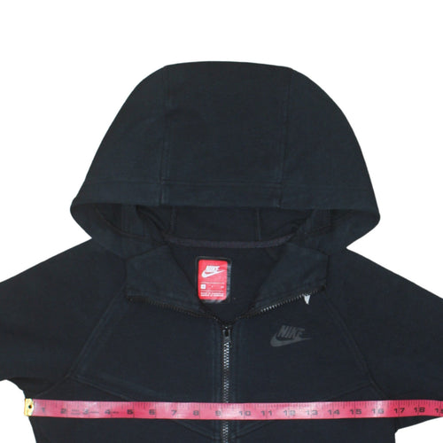 Nike Women’s Black Small Full Zip Hoodie Sweatshirt with Logo