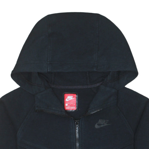 Nike Women’s Black Small Full Zip Hoodie Sweatshirt with Logo