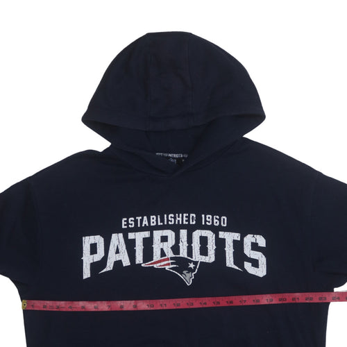 Primark Men’s Blue Patriots Pullover Hoodie Medium Graphic Fleece